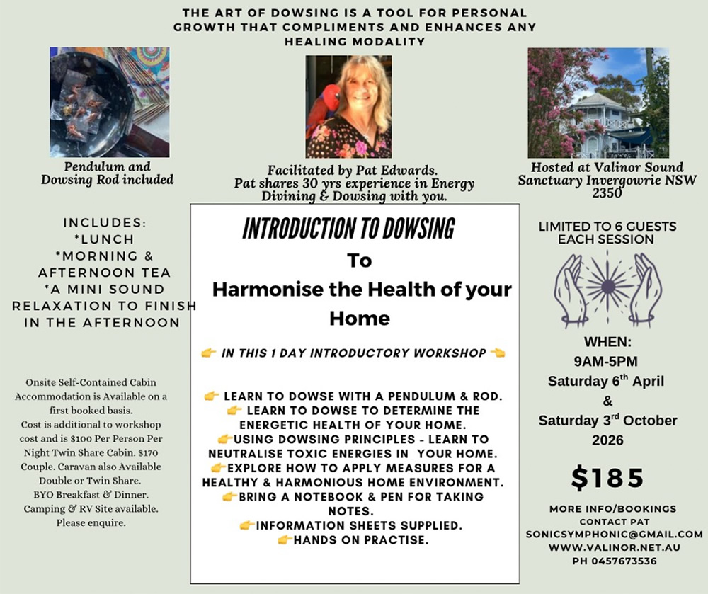 Learn to Dowse - Health of Your Home